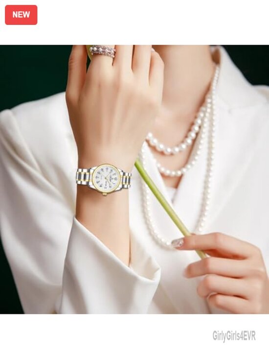 Easy-to-Read Analog Quartz Watch for Seniors Large Numerals Waterproof Luminous main image 4